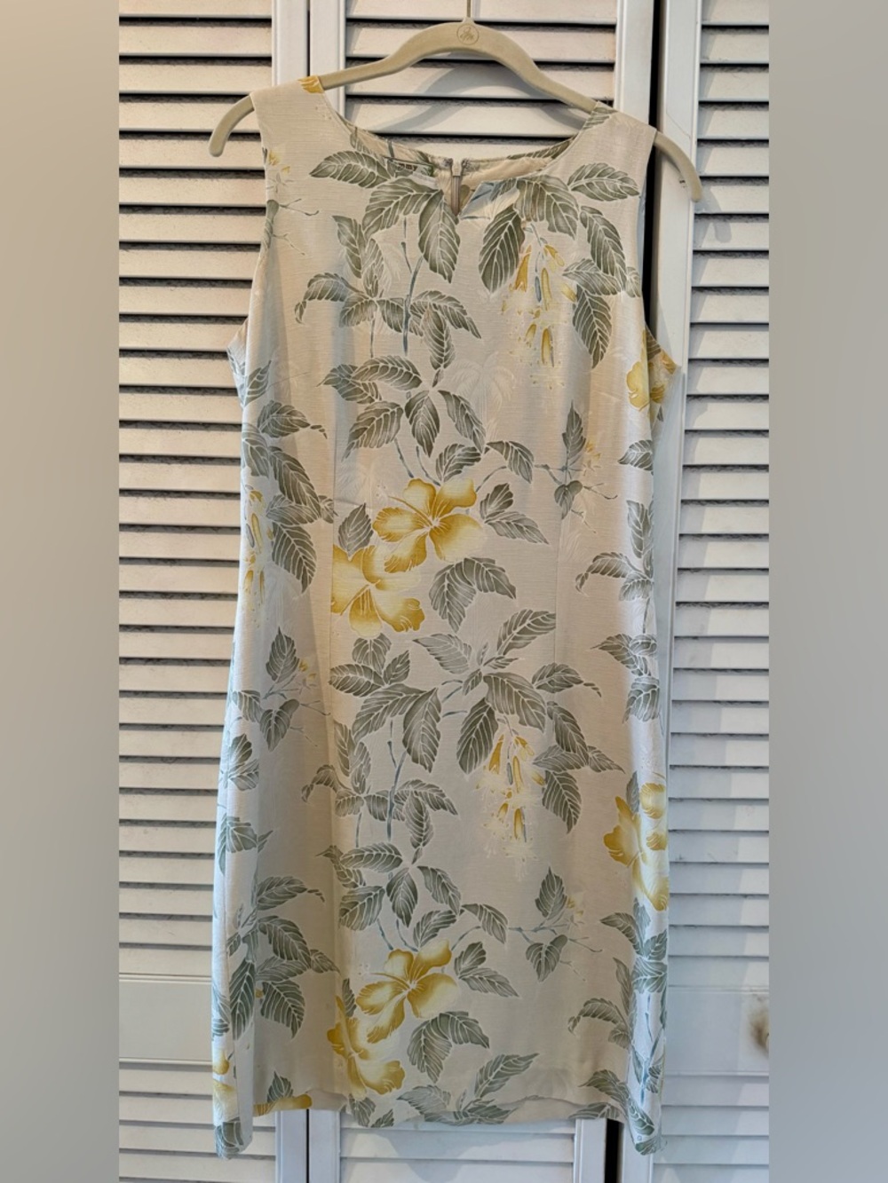 Vintage Tommy Bahama tropical 100% Silk Shift Dress